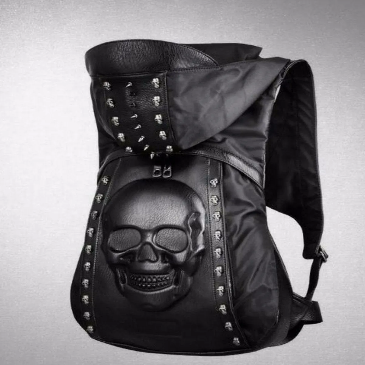 3D Skull Backpack Hoodie