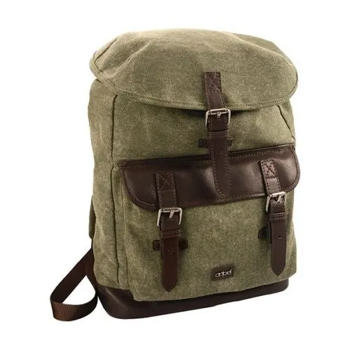 Adpel Canvas and Leather BackPack | Olive