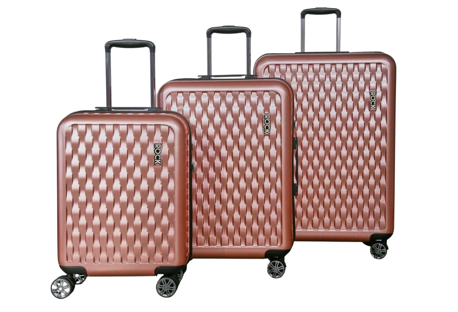 Allure Luggage Suitcase Travel Bag Carry On Hand Cabin Check in Hard-Shell 4 Spinner Wheels Trolley Set