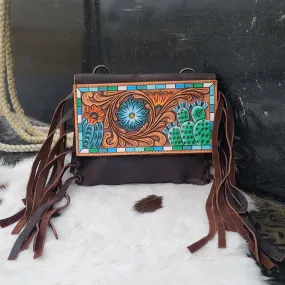 American Darling Desert Painted Fringe Purse