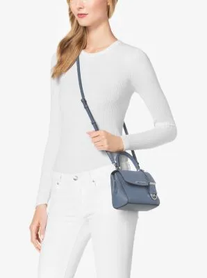 Ava Extra-Small Saffiano Leather Crossbody Bag