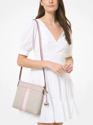 Bedford Small Logo Stripe Crossbody Bag