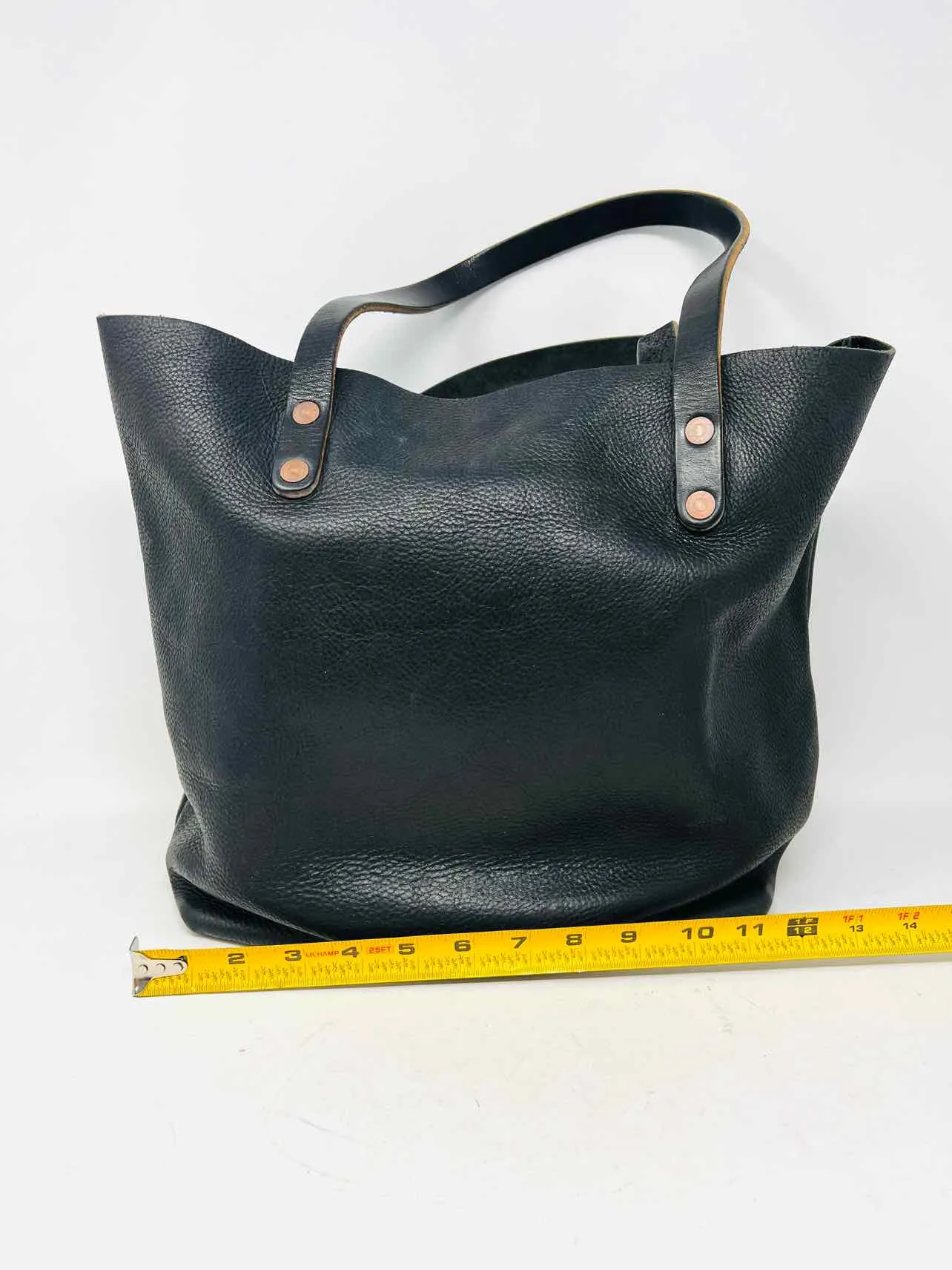 Black Shoulder Bag Pebbled Leather Designer Tote