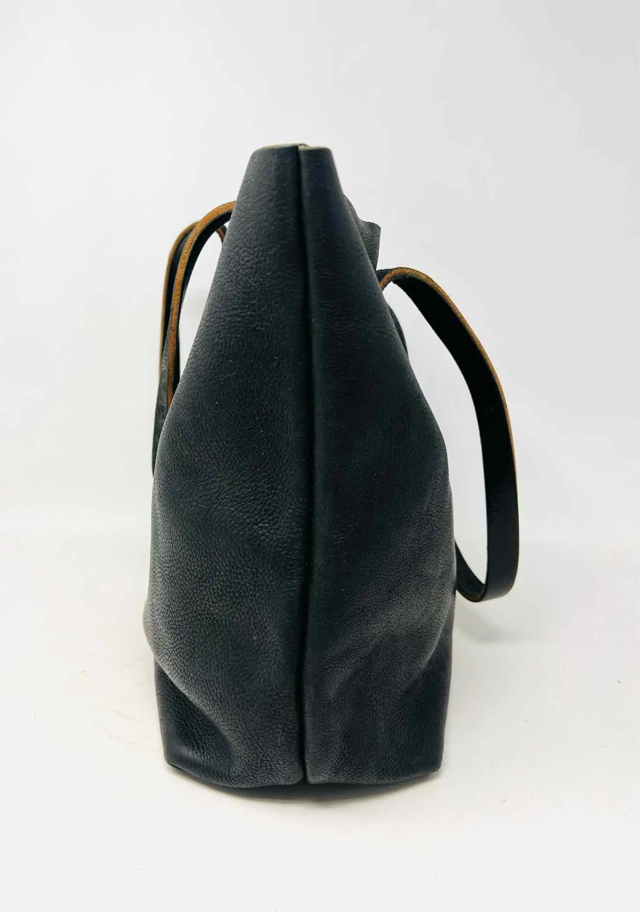 Black Shoulder Bag Pebbled Leather Designer Tote