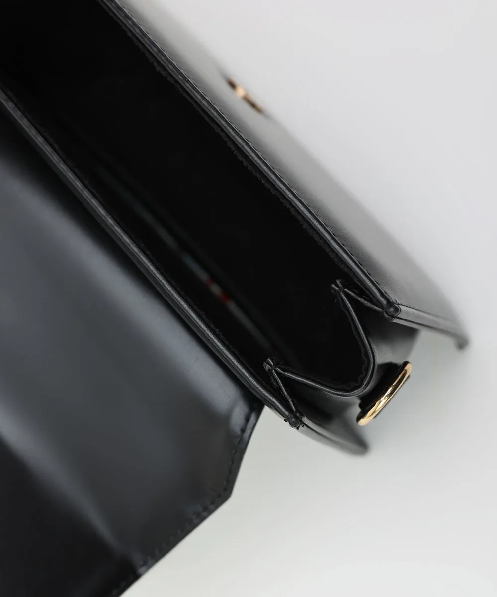 Black Top Handle Bag