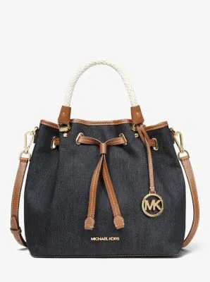 Blakely Large Denim Bucket Bag