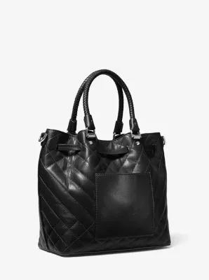 Blakely Medium Quilted Leather Bucket Bag