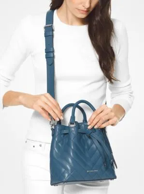 Blakely Small Quilted Leather Bucket Bag