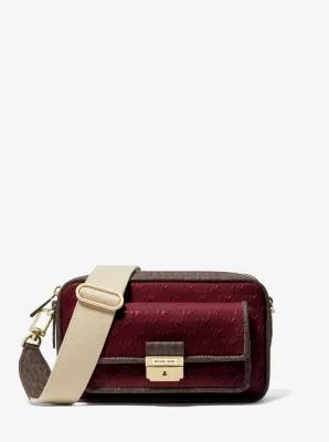 Bradshaw Medium Logo Embossed Patent Leather Camera Bag