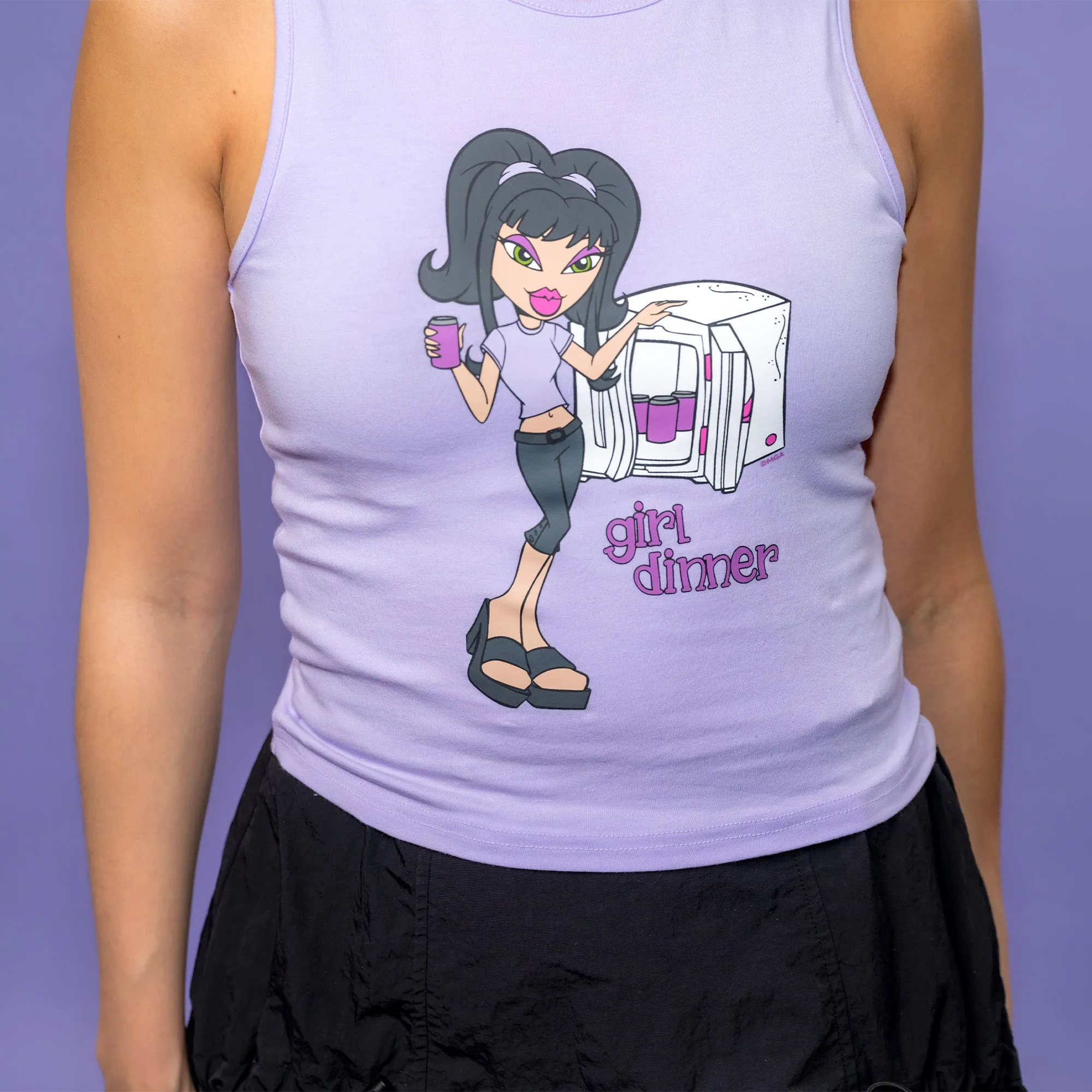 Bratz Girl Dinner Crop Tank