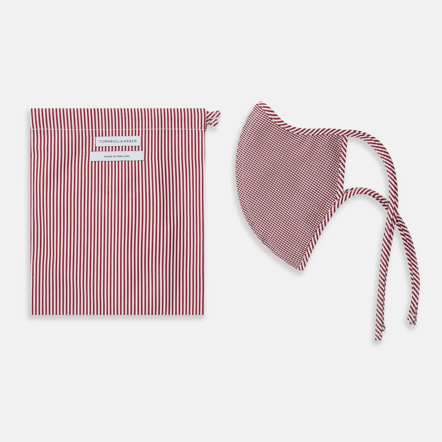 Burgundy Check Commuter Mask With 3 Viroformula™ Filters