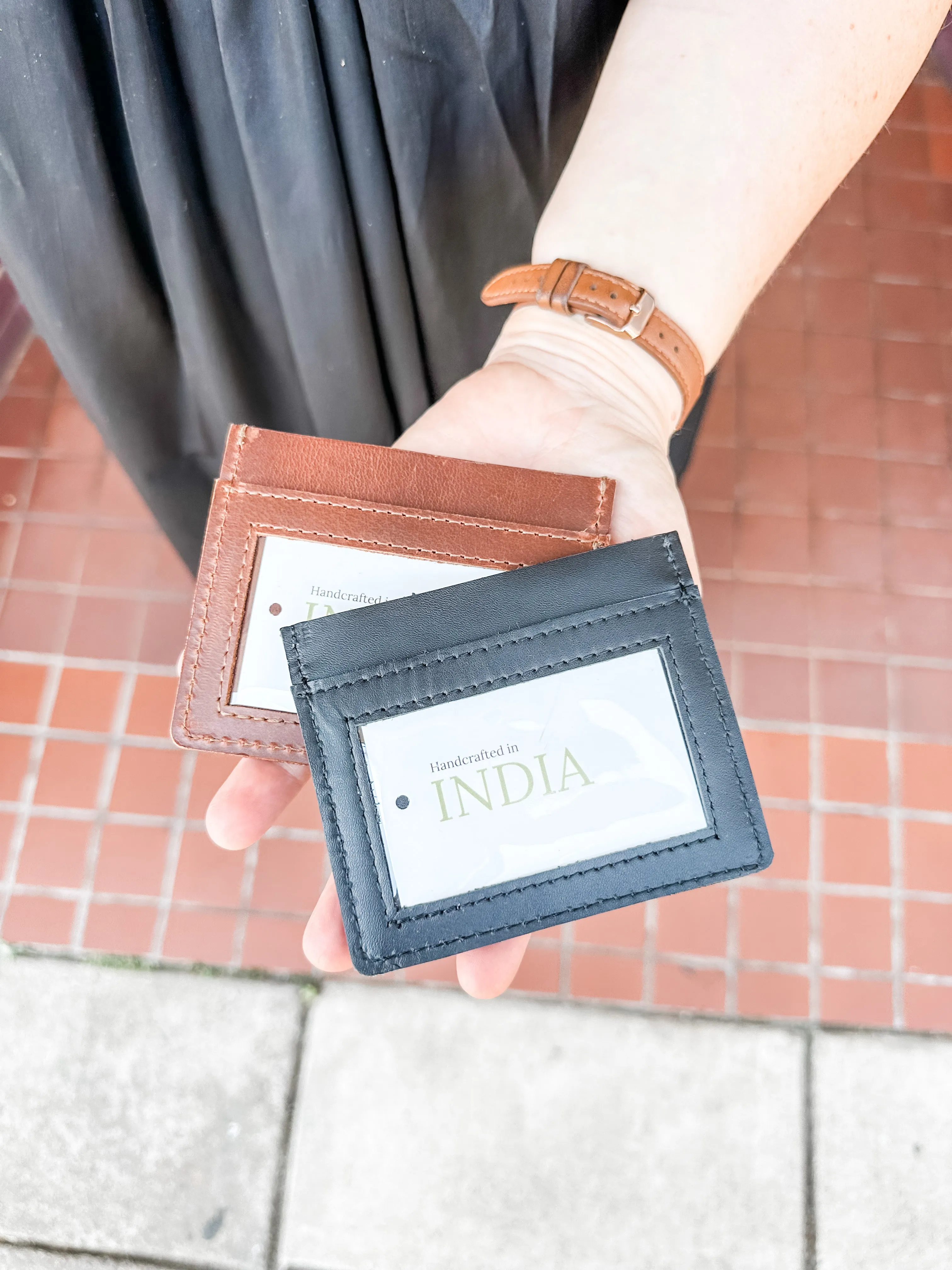 Card Wallet in Chestnut (India Collection)