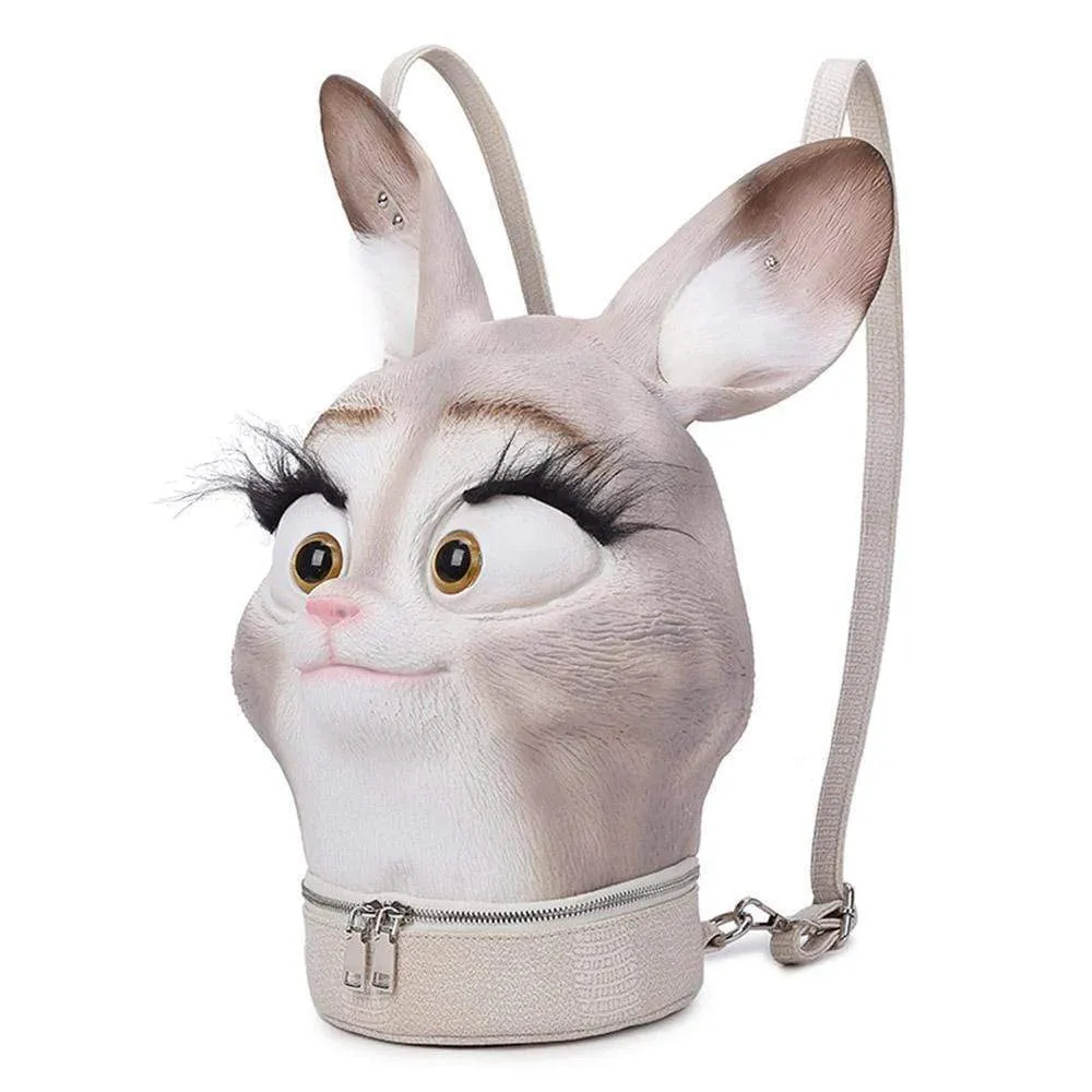 Cartoo Cute Rabbit Fashion Punk Backpack Gift Bags