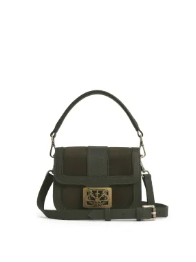 Clarence Handbag - Moss Green Suede