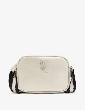 CLASSIC ZIP METALLIC CROSSBODY BAG