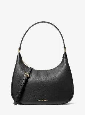 Cora Large Pebbled Leather Shoulder Bag