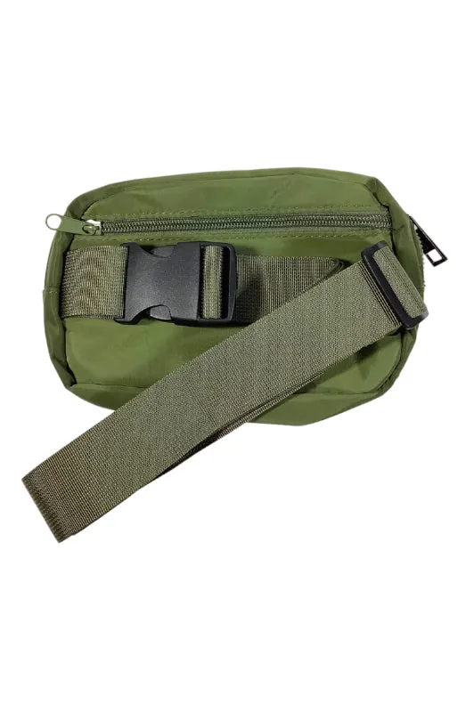 crossbody belt bag - olive