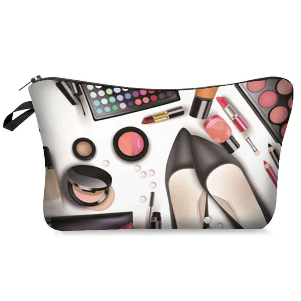 Digital Printing Makeup Cosmetics Series, Cosmetic Bag, Storage Bag, Cross-Border Best Seller