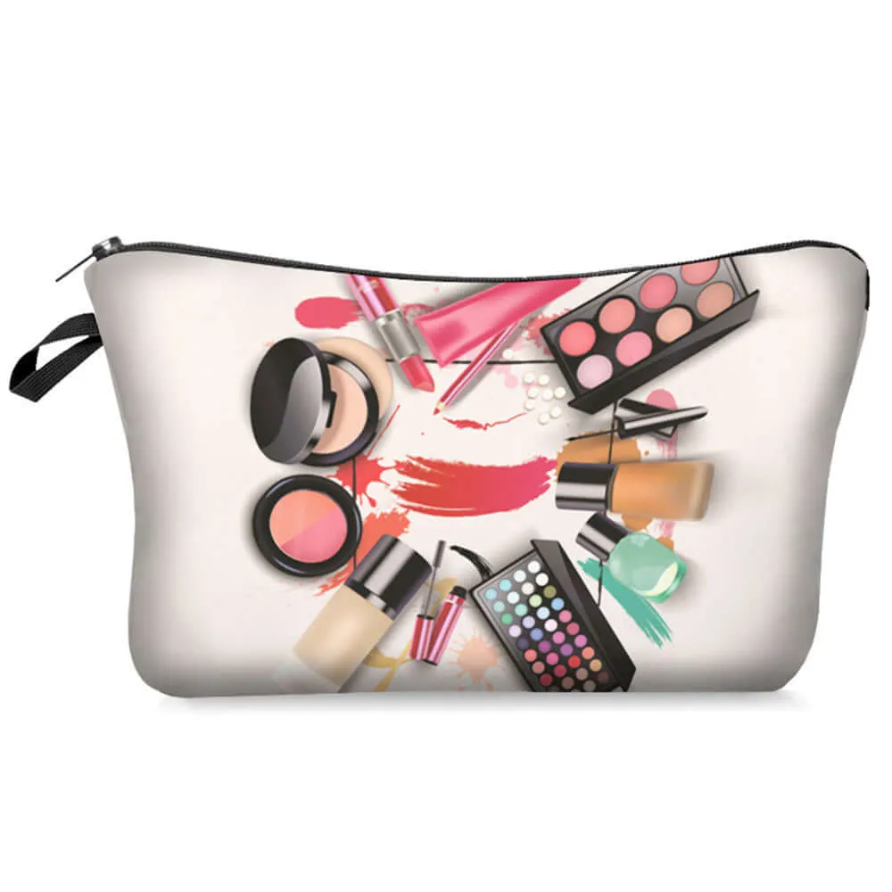 Digital Printing Makeup Cosmetics Series, Cosmetic Bag, Storage Bag, Cross-Border Best Seller