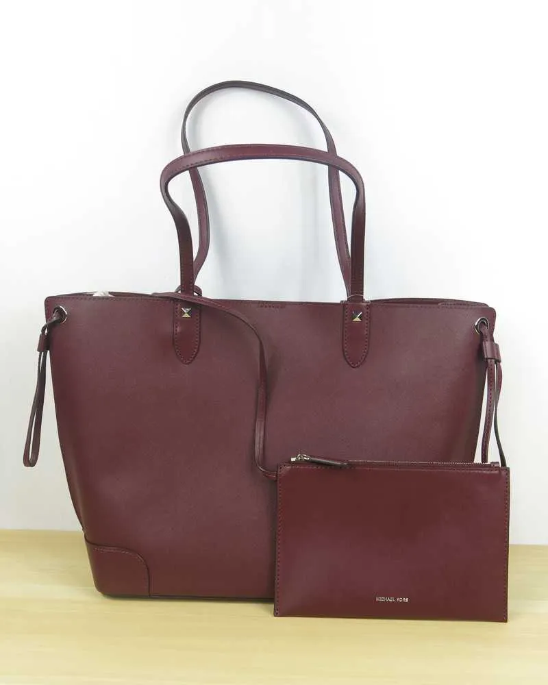 Edith Large Saffiano Leather Tote Bag