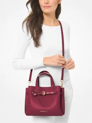 Emilia Small Pebbled Leather Satchel