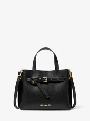 Emilia Small Pebbled Leather Satchel