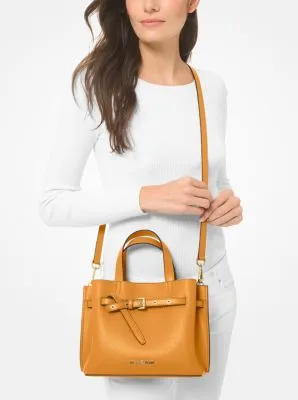 Emilia Small Pebbled Leather Satchel