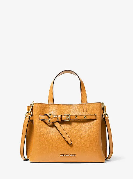 Emilia Small Pebbled Leather Satchel