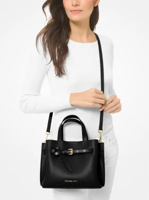 Emilia Small Pebbled Leather Satchel