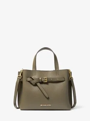 Emilia Small Pebbled Leather Satchel