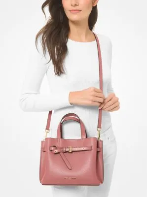 Emilia Small Pebbled Leather Satchel