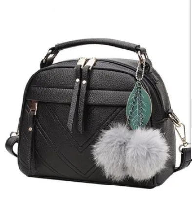 Hair ball shoulder bag