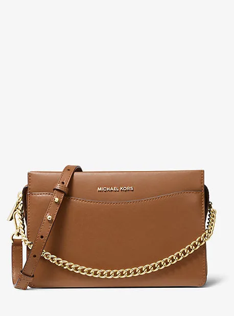 Jet Set Large Leather Chain Crossbody Bag