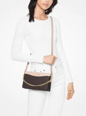 Jet Set Large Logo Chain Crossbody Bag