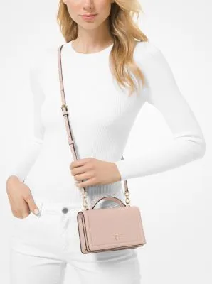 Jet Set Small Crossgrain Leather Smartphone Crossbody Bag