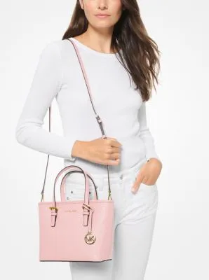 Jet Set Travel Extra-Small Saffiano Leather Top-Zip Tote Bag | 55986