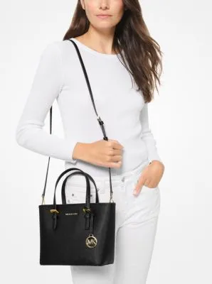 Jet Set Travel Extra-Small Saffiano Leather Top-Zip Tote Bag | 55986