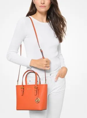 Jet Set Travel Extra-Small Saffiano Leather Top-Zip Tote Bag | 55986