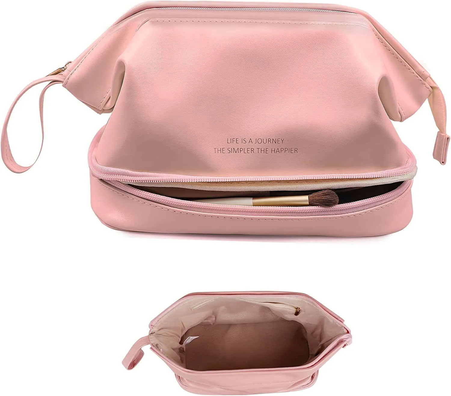 Large Capacity Cloud Double-Layer Cosmetic Bag