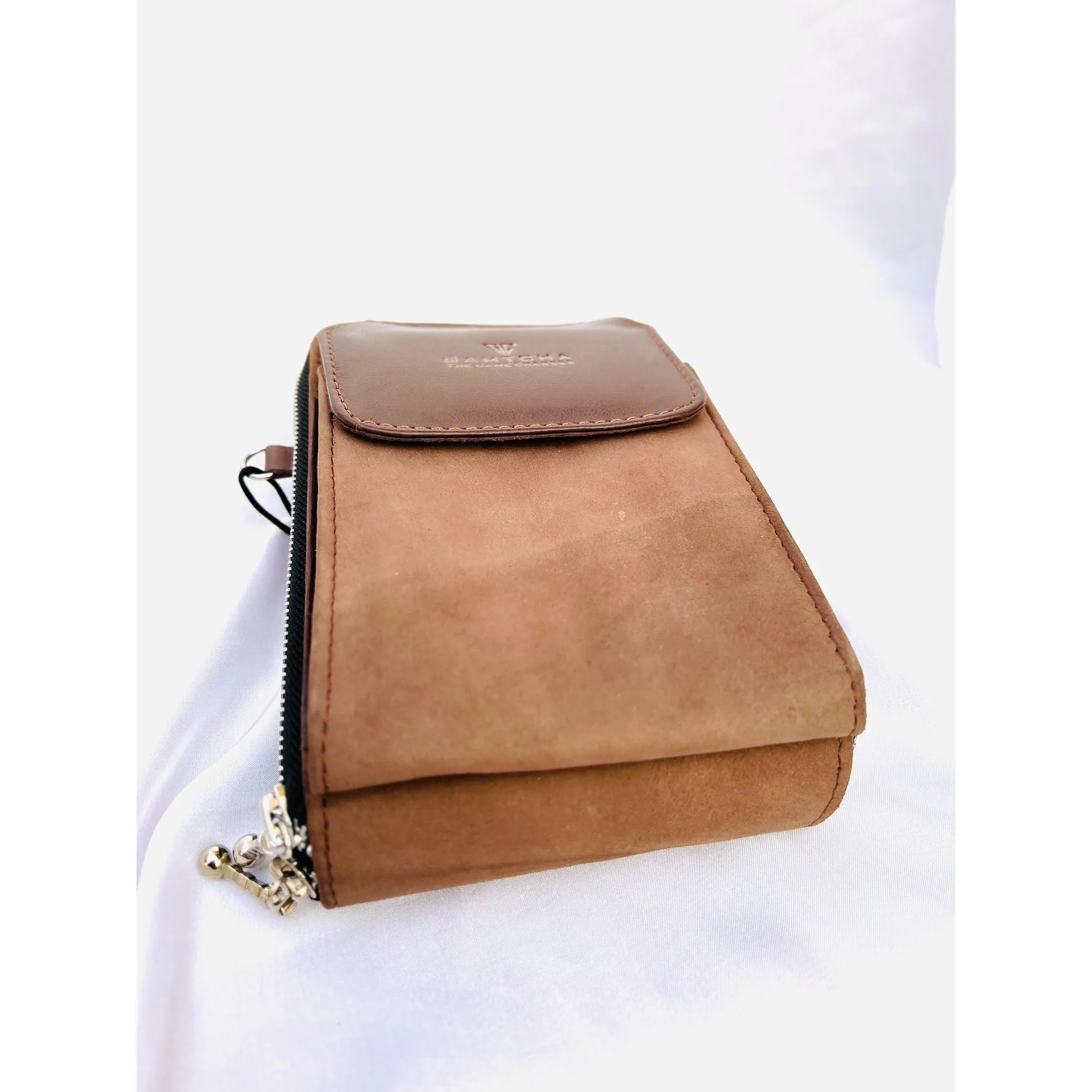 Leather Crossbody Cellphone Bag