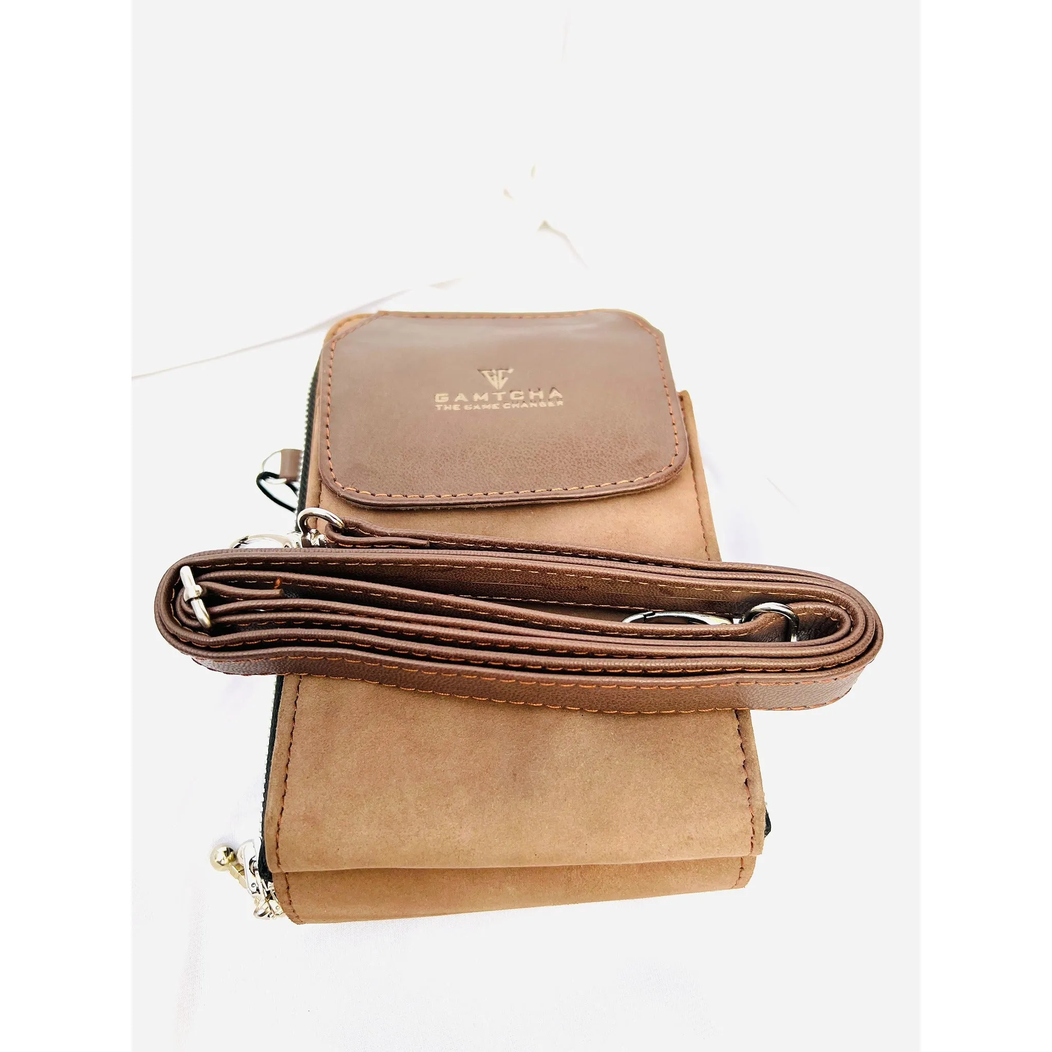 Leather Crossbody Cellphone Bag