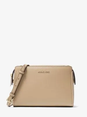 Leslie Medium Saffiano Leather Crossbody Bag