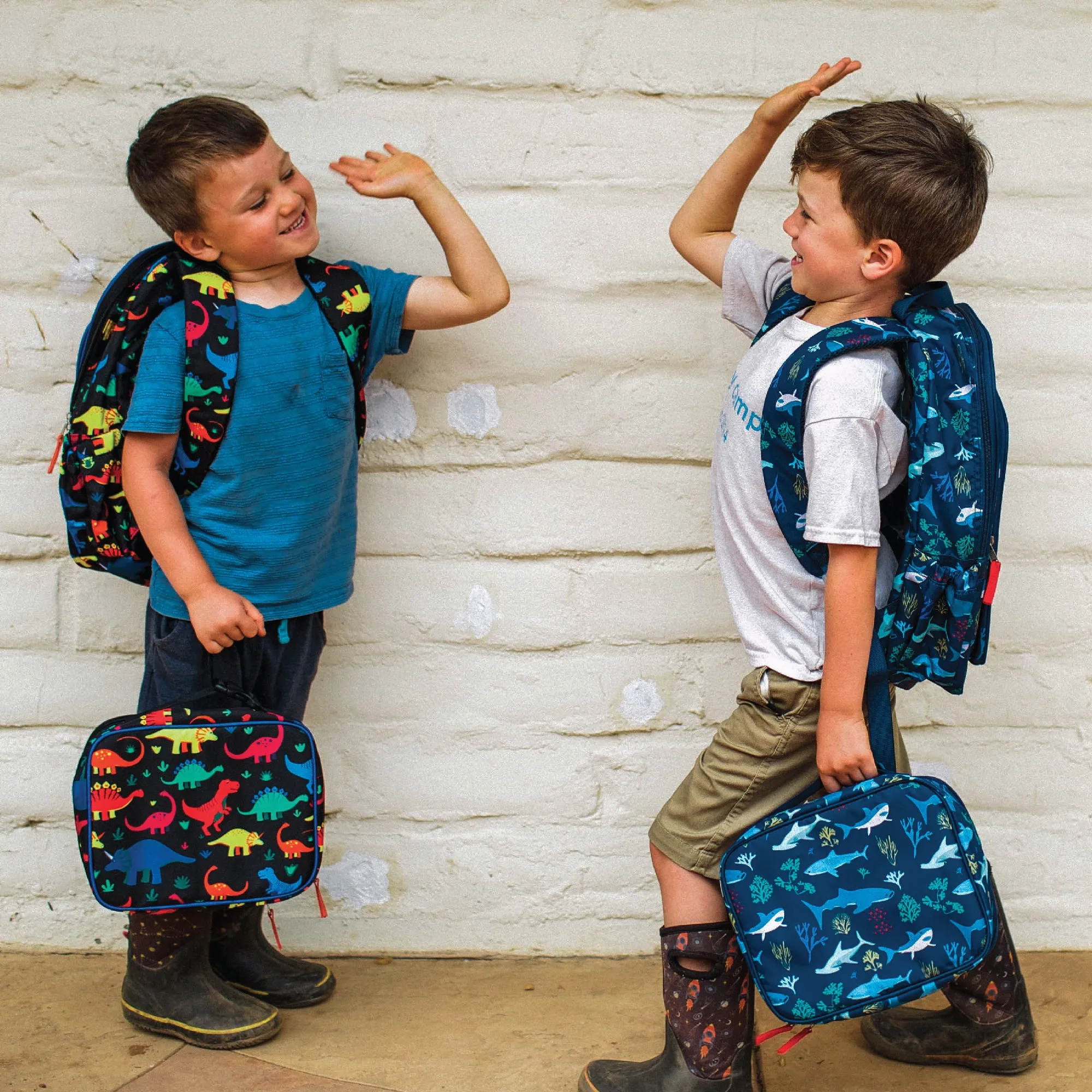 Little Learner 15" Backpack & Lunchbox Set- Fossil Friends