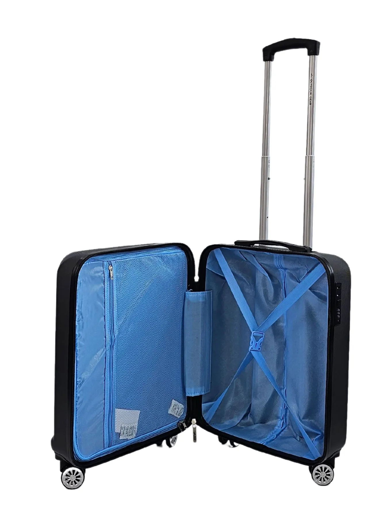 Luggage Suitcase Under Seat Travel Bag Carry On Hand Cabin Check in Hard-Shell 4 Spinner Wheels Trolley Set