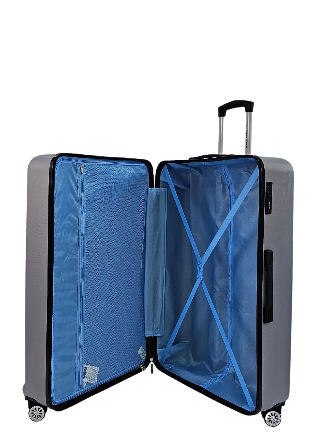 Luggage Suitcase Under Seat Travel Bag Carry On Hand Cabin Check in Hard-Shell 4 Spinner Wheels Trolley Set