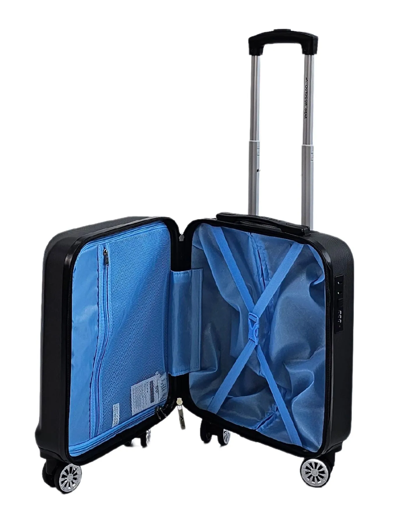 Luggage Suitcase Under Seat Travel Bag Carry On Hand Cabin Check in Hard-Shell 4 Spinner Wheels Trolley Set