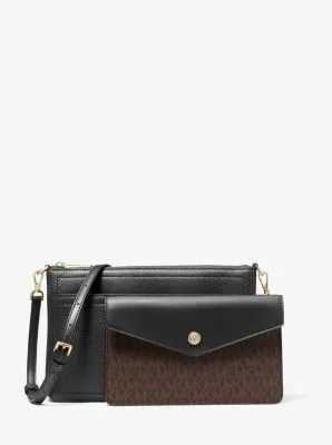 Maisie Medium Pebbled Leather 3-in-1 Crossbody Bag