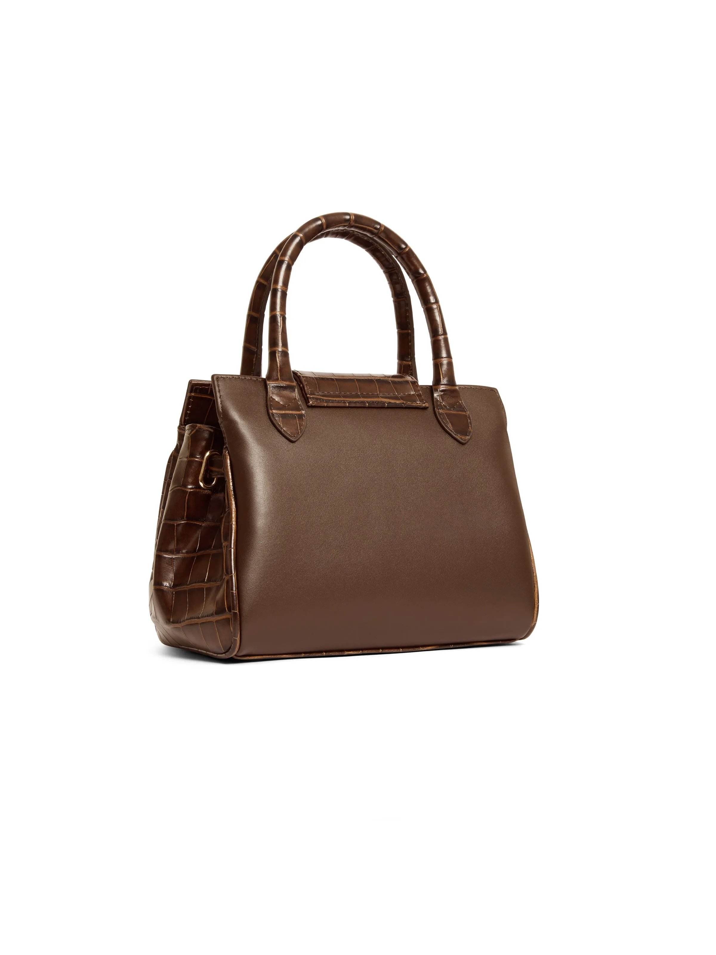 Mini Windsor Handbag - Mahogany Croc