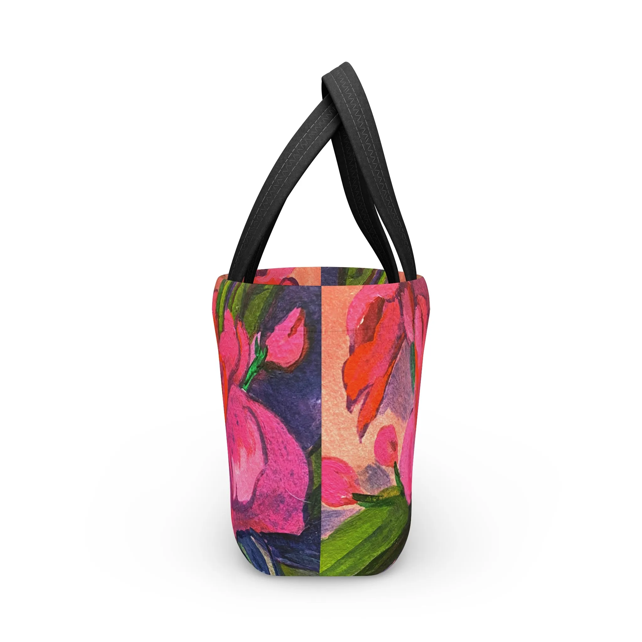 Neoprene Lunch Bag - Pink Magnolias