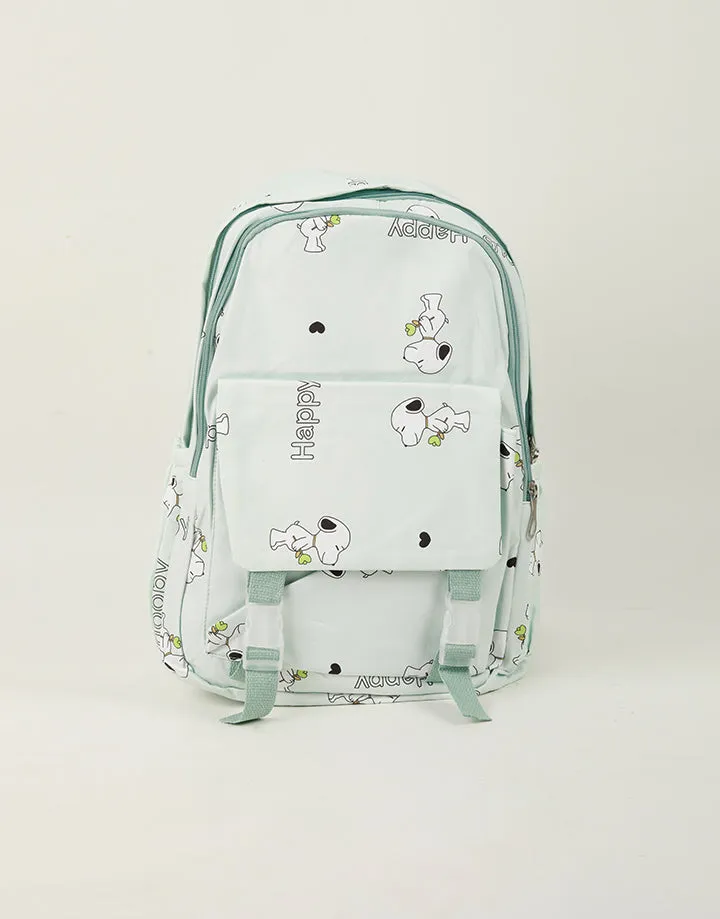 Printed Shoulder School Bag